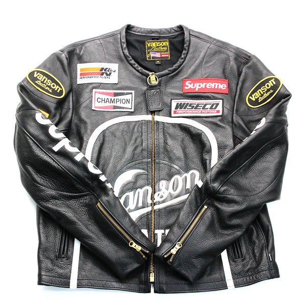 Supreme /Vanson Leather Star Jacket L