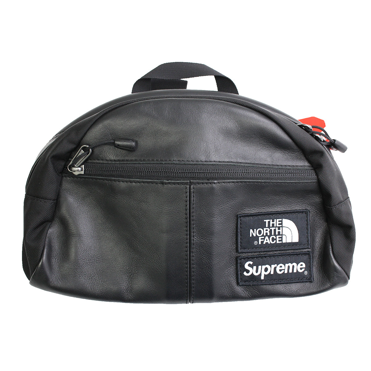 Supreme North Face Leather Waist Bag 黒