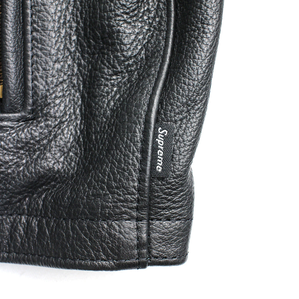 Supreme Vanson Leather Star Jacket Black Men's - SS17 - GB